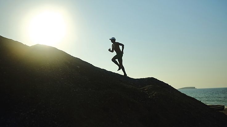 Running up hills is a great way to build your aerobic capacity and endurance