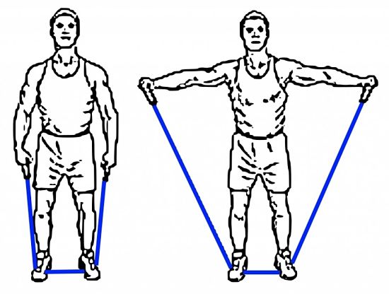 Simple exercise for the arms and shoulders