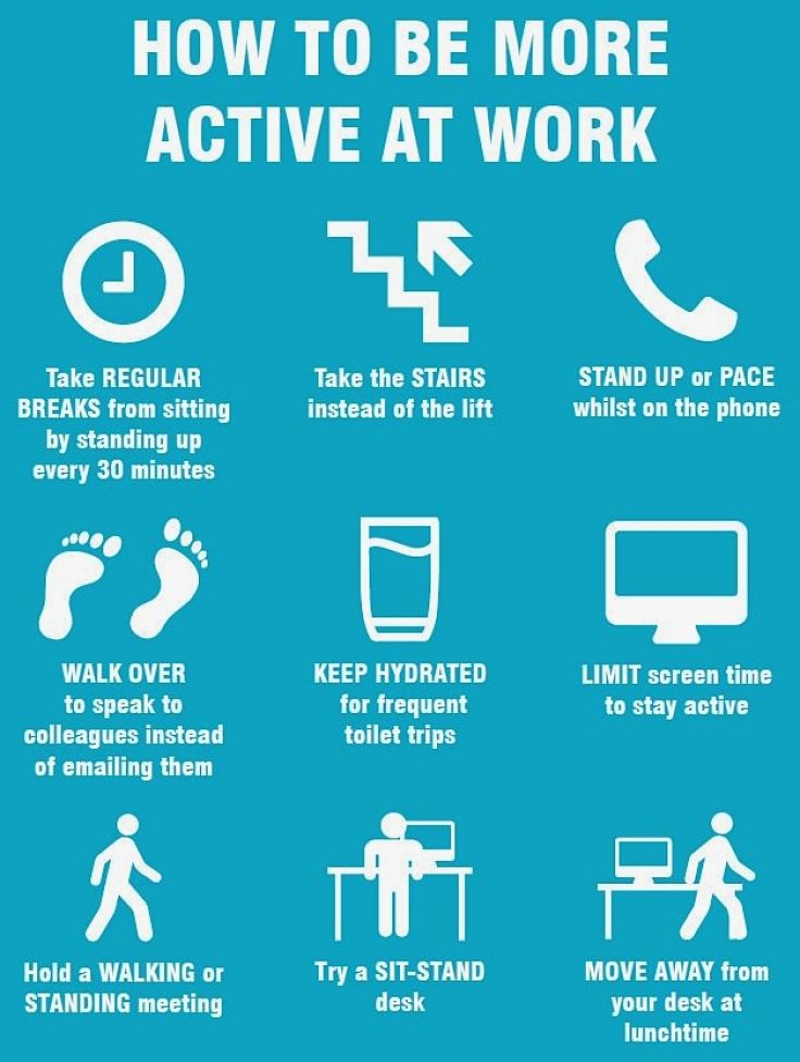 Tips to stay active at work - Try some today!